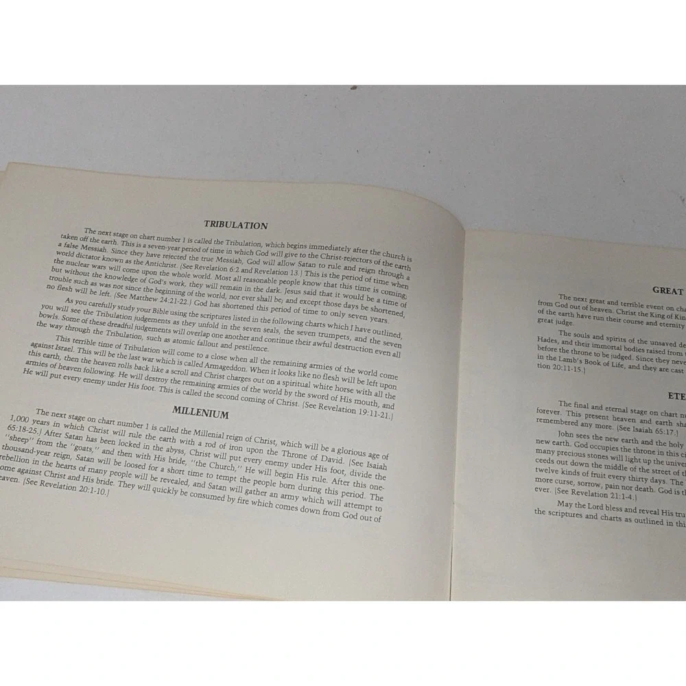 Book of Revalation Charts To Aid The Study of Harold Gene Wix 1981 VTG